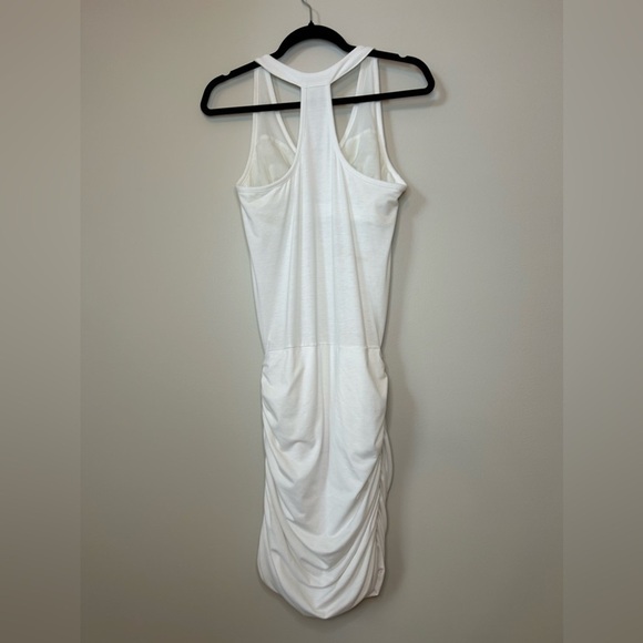 Athleta Tee Racerback Ruched Sleeveless Midi
Dress White Small - Picture 4 of 6